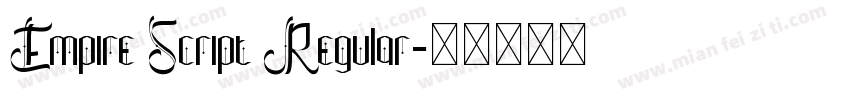 Empire Script Regular字体转换